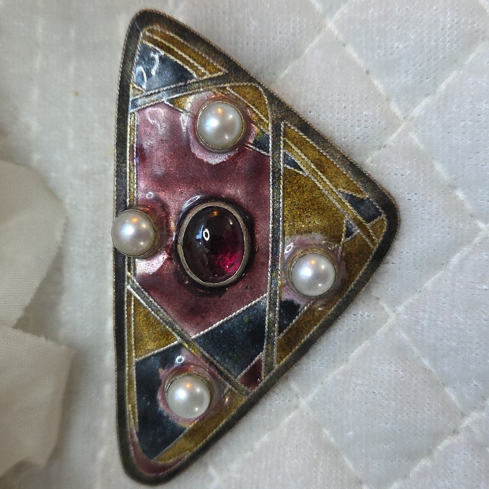 Gita Maria Sturm Modernist Abstract Brooch